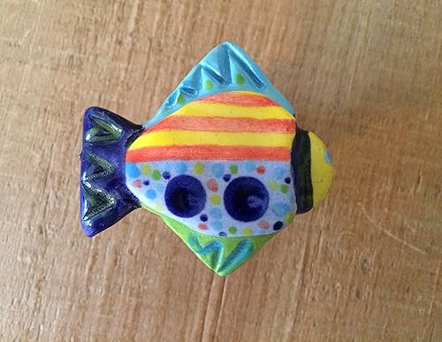 Amazon Com Fish Knob Ceramic Fish Knob Colorful Fish Knob