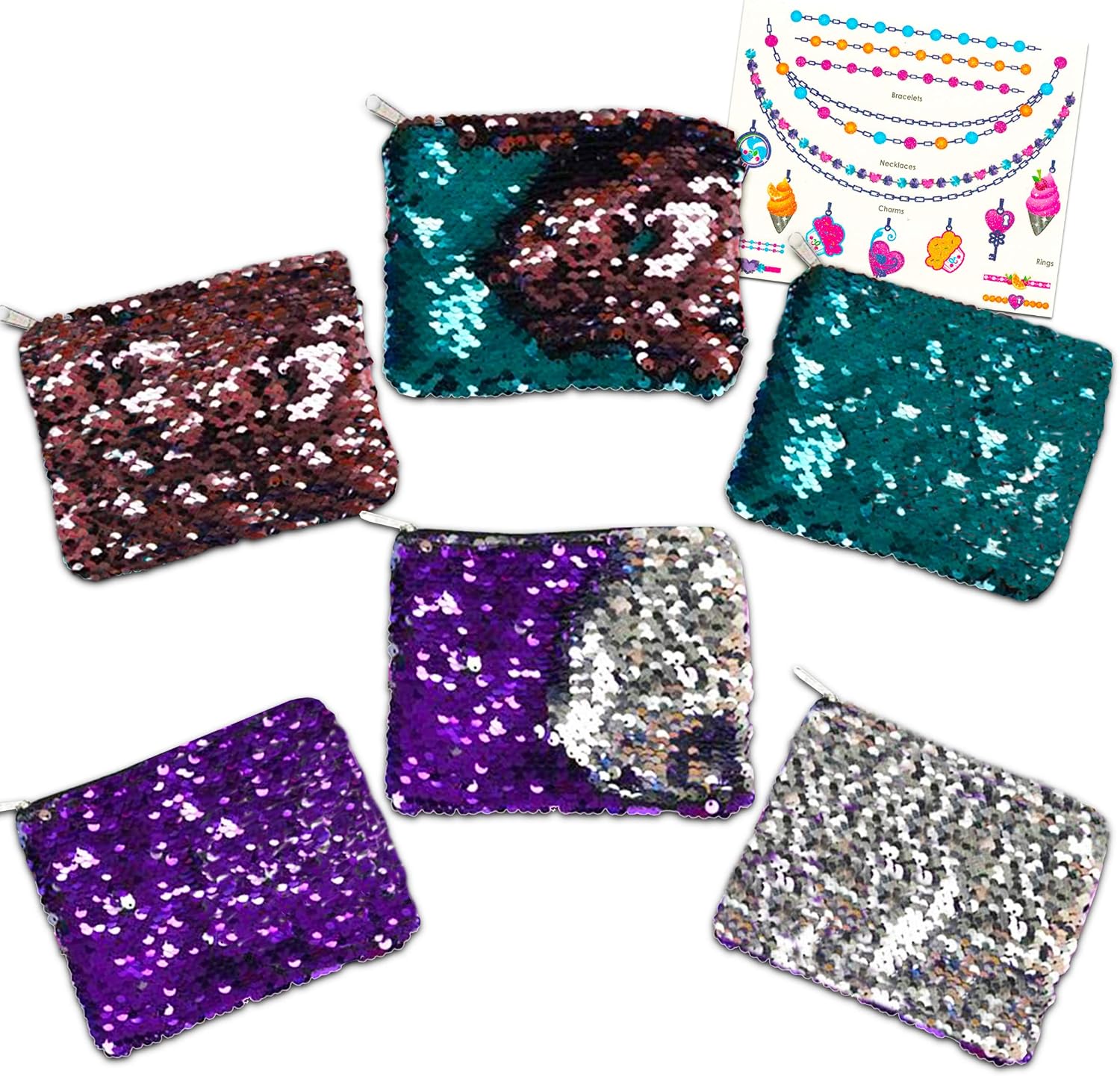 sequin wallet