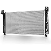 DWVO 34 Inch Core Radiator Compatible with Chevy Silverado Suburban Tahoe, Fit for Cadillac Avalanche Escalade GMC Yukon Sier