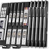 Nicpro Black Art Mechanical Pencil Set, 5PCS Metal