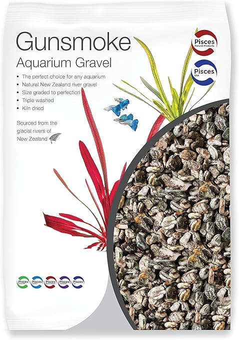 Amazon Com Pisces 11 Lb Gunsmoke Aquarium Gravel Medium Am Gun010 Pet Supplies
