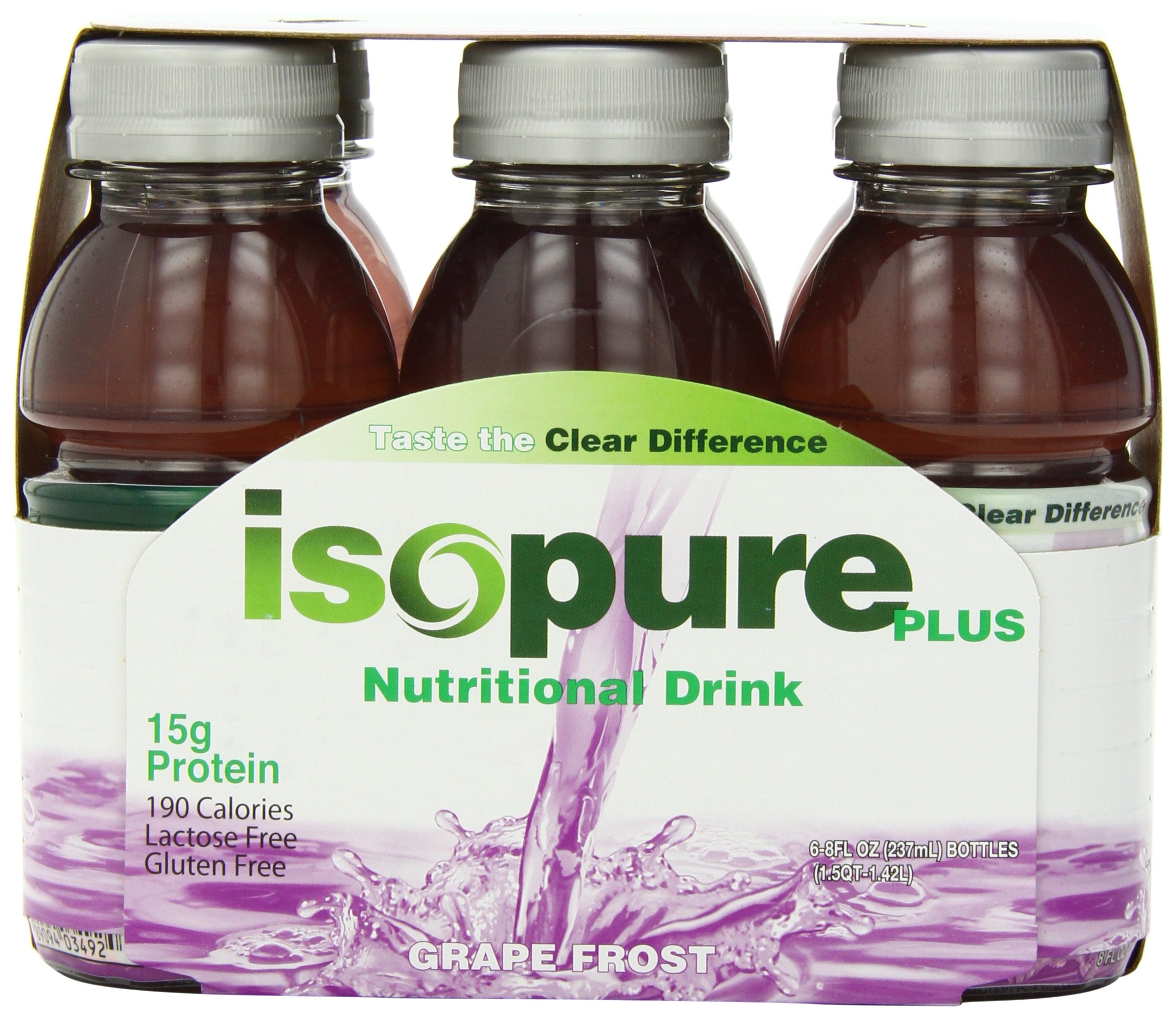 Isopure Plus 0 Carb Protein Drink Alpine Punch, 6Count, 8