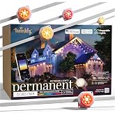 Twinkly Permanent Outdoor 98ft Lights 72 LED Smart RGB + CCT | App-Controlled Mappable and Customizable, Cuttable, IP67 Waterproof for Patio Decorations - Smart Home Lighting Decoration