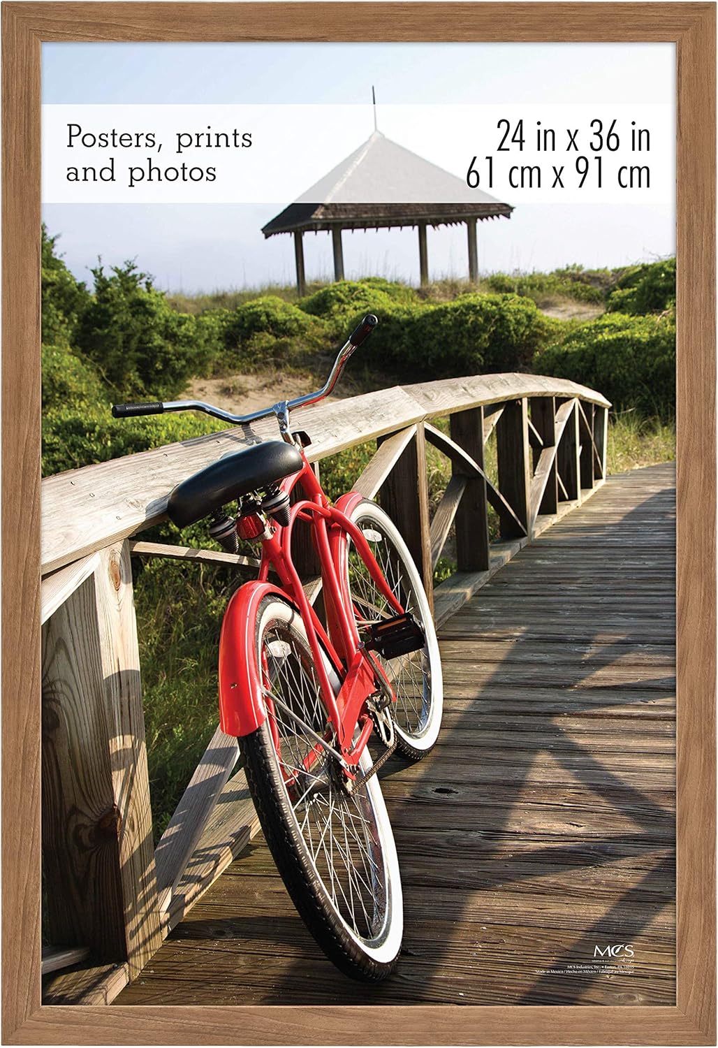 Photo Albums, Frames & Accessories - MCS Museum Poster Frame, Medium Oak, 24 x 36 in, Single