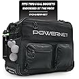 PowerNet Bucket Bag, Baseball Coach Bag with Wheels for Launch F-lite Pitching Machine, Holds Two 6 Gallon Bucket of Baseballs & Softballs
