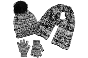 POLAR WEAR Polarwear Boys Hat,scarf & Glove Set-Kids Cold Weather Winter Accessories-Childrens 3 Pc Beanie Set-Big Boys Hat Scarves sets