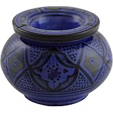 Moroccan Handmade Ceramic Ashtrays Smokeless Cigar Exquisite design with Vivid Colors Large