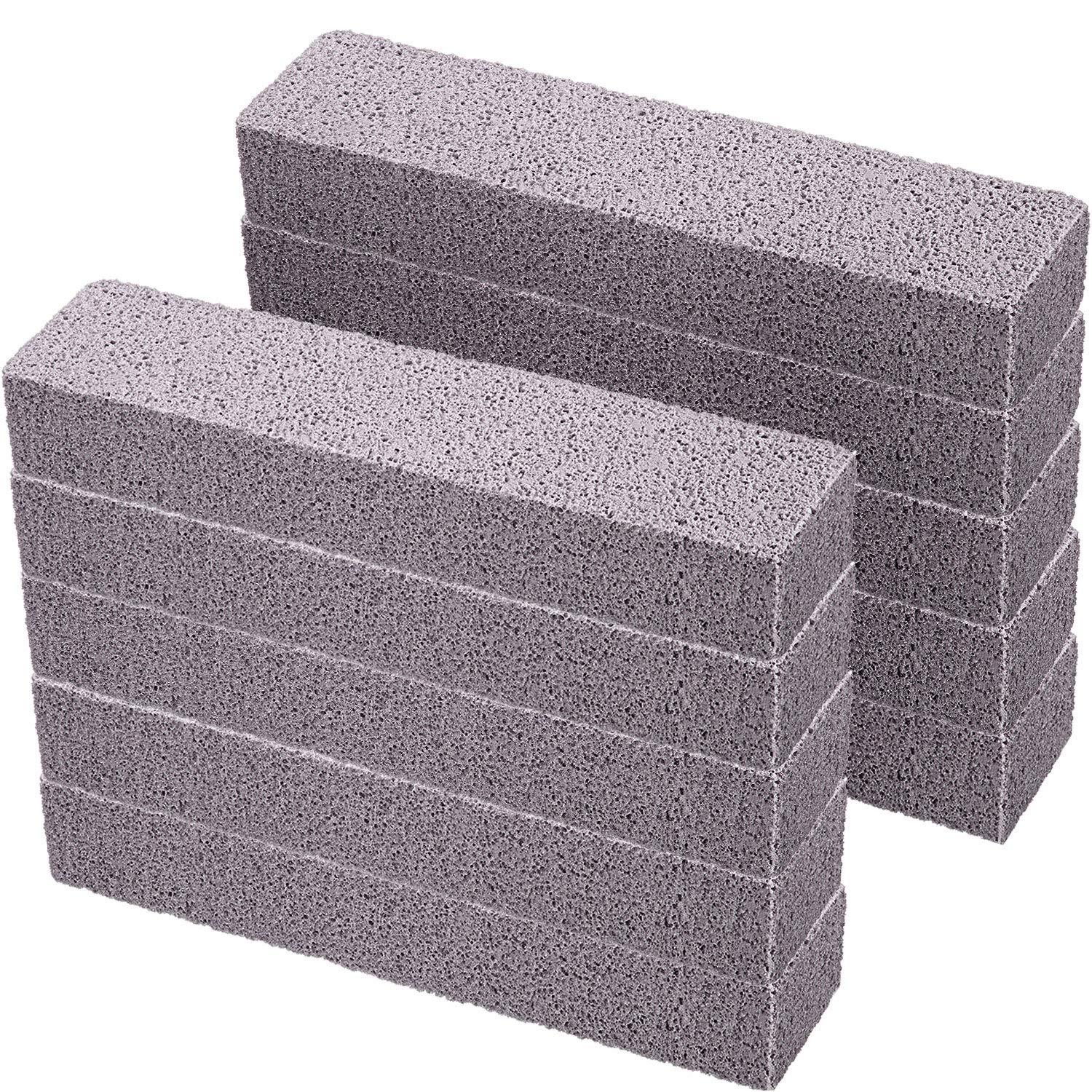 Photo 1 of Chinco 10 Packs Pumice Stick for Cheaning, Pumice Scouring Stone Pad Removing Stain Grime Without Leaving Scratches for Kitchen Oven Stove Home Bathroom Toilet Pool House Cleaning Supplies