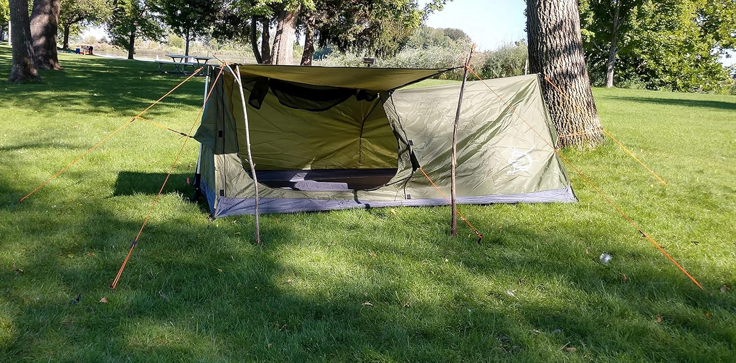 river country products one person trekking pole tent