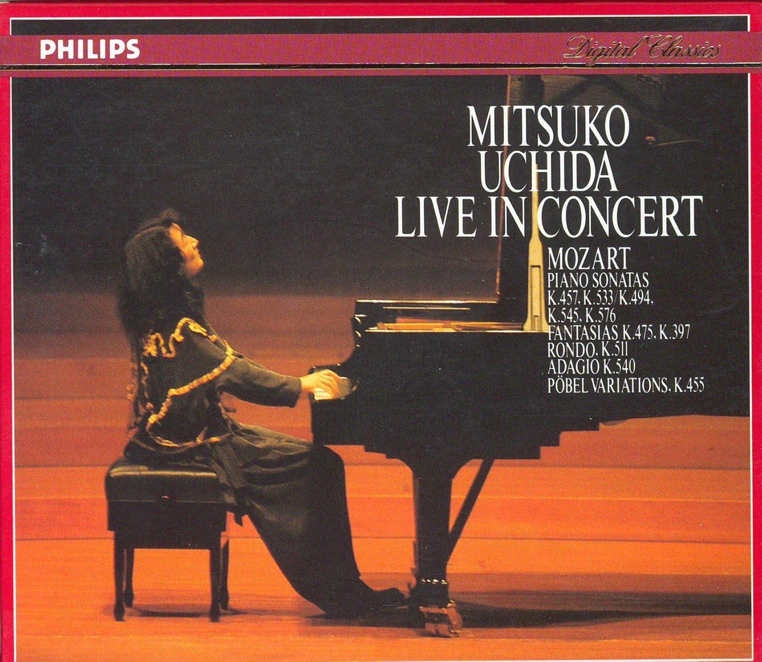 Mitsuko Uchida Live in Concert Mozart Piano Sonatas by Mozart, Mitsuko