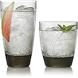 Libbey Classic Smoke 16-Piece Tumbler and Rocks Glass Set