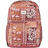 Roxy Here You Are Backpack | Travel | Vacation | Work | Everyday Carry | Laptop Sleeve | Organizer | 23L Capacity | Recycled Polyester -Tahini Nui