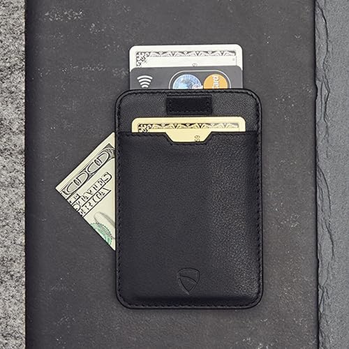 thumbnail image 2 of Vaultskin Chelsea Card Holder – Leather Front Pocket Wallet With RFID Blocking 2 of 4