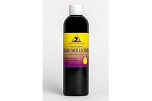 H&B OILS CENTER CO. Lecithin Sunflower Unbleached Fluid Liquid Emulsifier Emollient Stabilizer Pure 4 oz