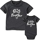 AIZFFZY Big brother Little bro Matching Outfits Toddler And Baby Clothes brothers Shirt