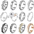 FASACCO Anxiety Ring Fidget Ring Spinner Ring Spinning Ring Fidget Rings for Anxiety