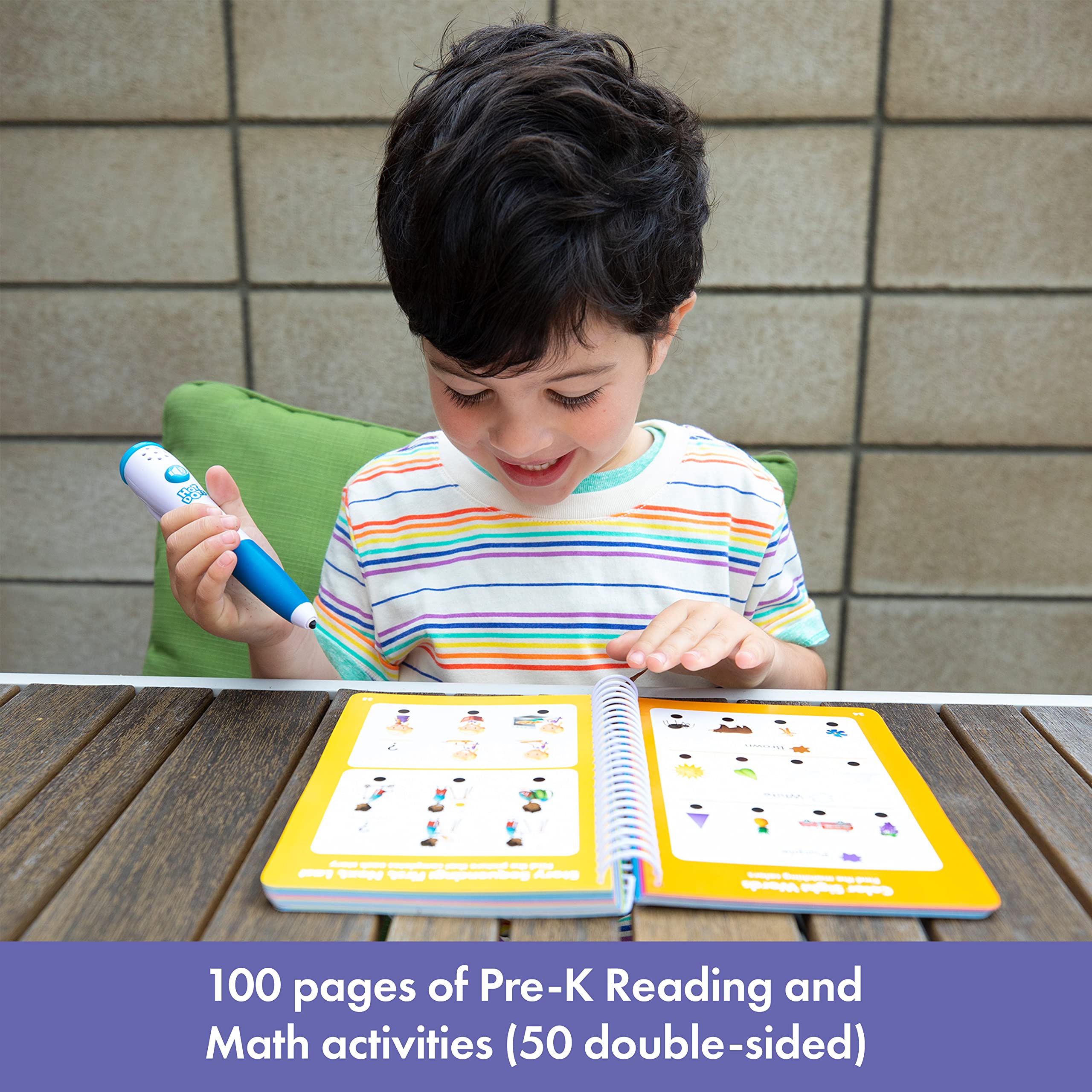 Educational Insights Hot Dots Preschool Essentials: Reading & Math Workbook - Preschool Workbooks with Interactive Pen, Homeschool Learning Books, Build Toddler Reading & Math Skills, Ages 4+