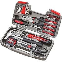 Apollo Tools DT9706 Original 39 Piece General Repair Hand Tool Set with Tool Box Storage Case