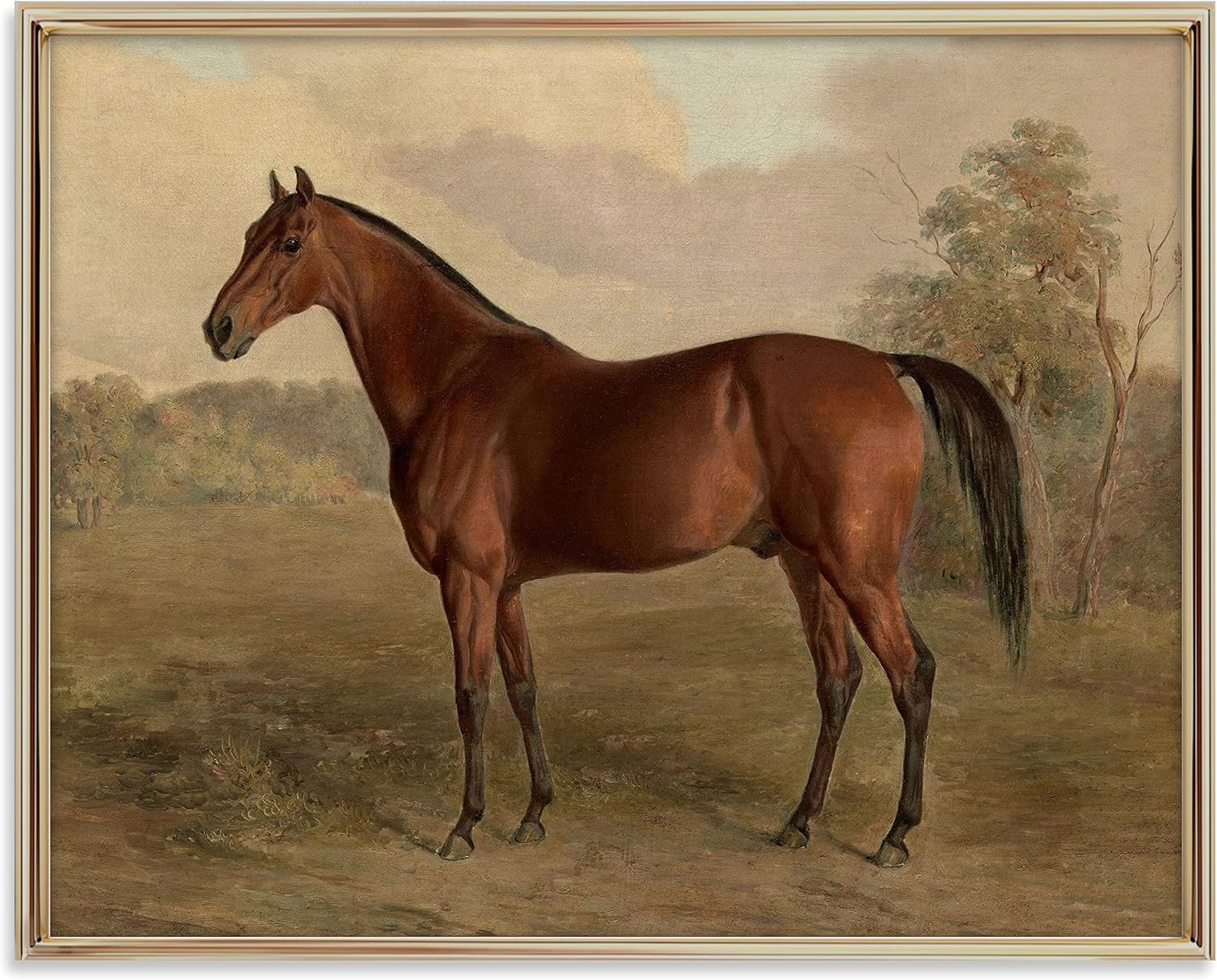 Wall Décor - Equestrian Wall Decor - Horse Art Print for Home Decor - Antique Horse Riding Wall Artwork Decoration Farmhouse Country Wall Art for Home Decor - 11x14 inches, Ready to Frame (Classic Stallion)