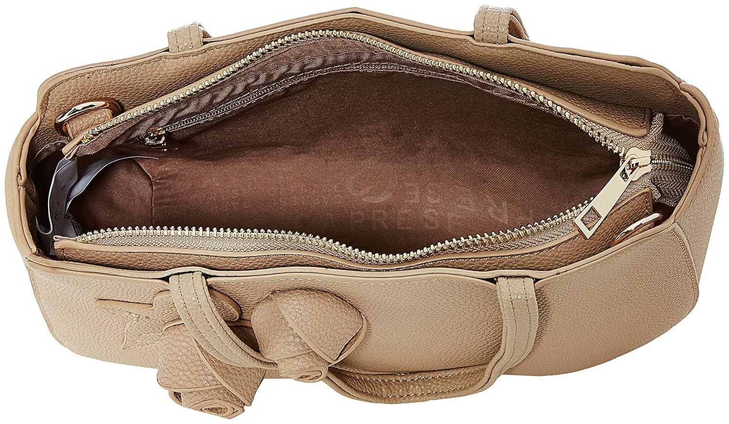 caprese mia women's satchel (beige)