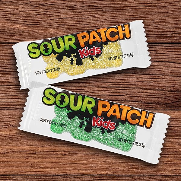 SOUR PATCH KIDS BIG KIDS INDIVIDUALLY WRAPPED SOFT & CHEWY GUMMY CANDY, BULK CANDY, 240 COUNT BOX