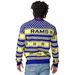 FOCO Standard NFL Big Logo Ugly Sweater, Team Color