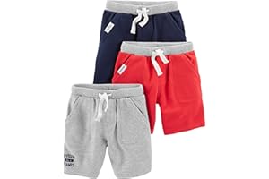 Simple Joys by Carter's Babies, Toddlers, and Boys' Knit Shorts, Pack of 3