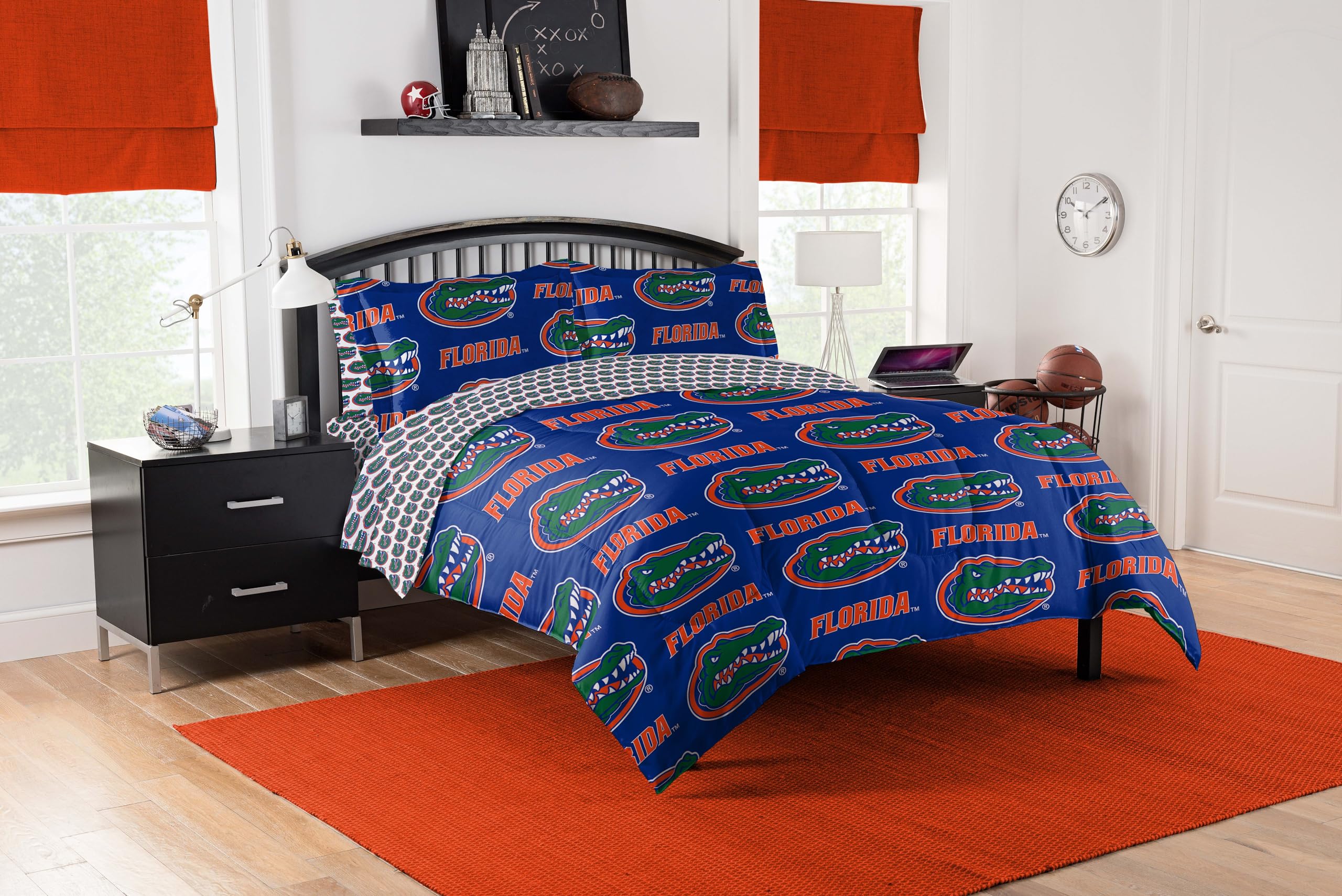 Northwest NCAA Florida Gators Unisex-Adult Bed in a Bag Set, Queen, Rotary Image