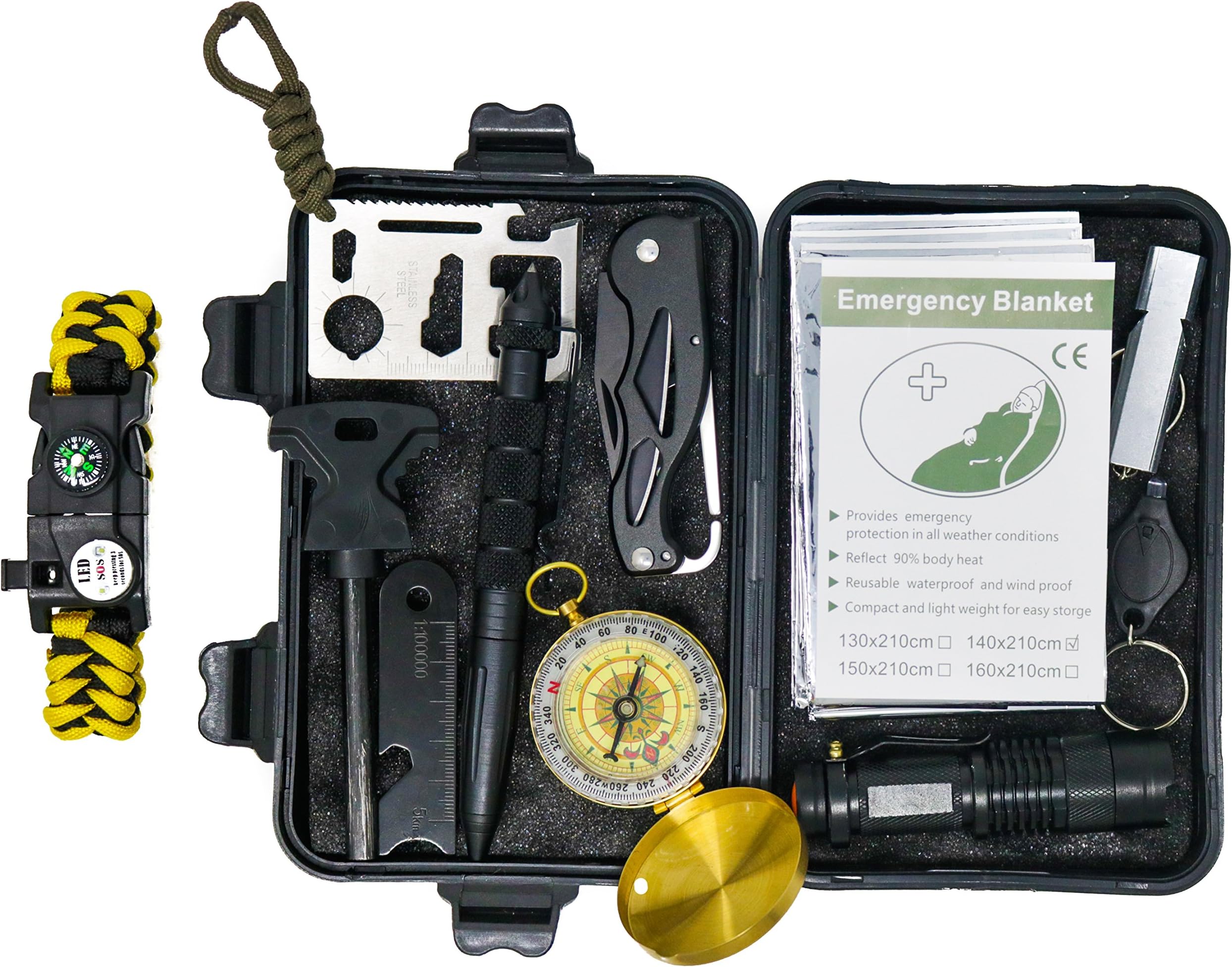 Professional 10 in 1 Emergency Outdoor Survival Tool for Outdoor Travel Hike Field Camp