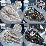 LAWOHO Galaxy Slime Kit 6 Pack Cloud Clear Butter Slime Kids Space Add-ins 360ml view 7