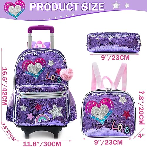 School Bag Forum Mochilas Roller Meetbelify Girls Rolling Backpack