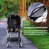 Bemece Universal Pushchair Rain Cover for Stroller Pram Baby Travel Weather view 4
