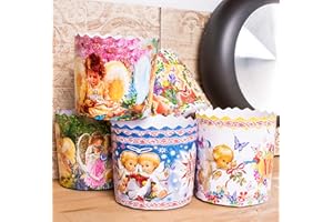 8 oz Easter Bread Paper Mold Paska Kulich Pascha |12 pcs| Easter Bread Forms - Panettone Paper Baking Mold Kulich Paper