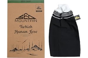 Sed Mountain - Orjinal Natural Turkish Hammam Kese Exfoliating Glove - Body Scrub - Dead & Dry Skin Cleanser - Tan Remover Mitts - Skin Exfoliator - For Women & Men (1 Units)