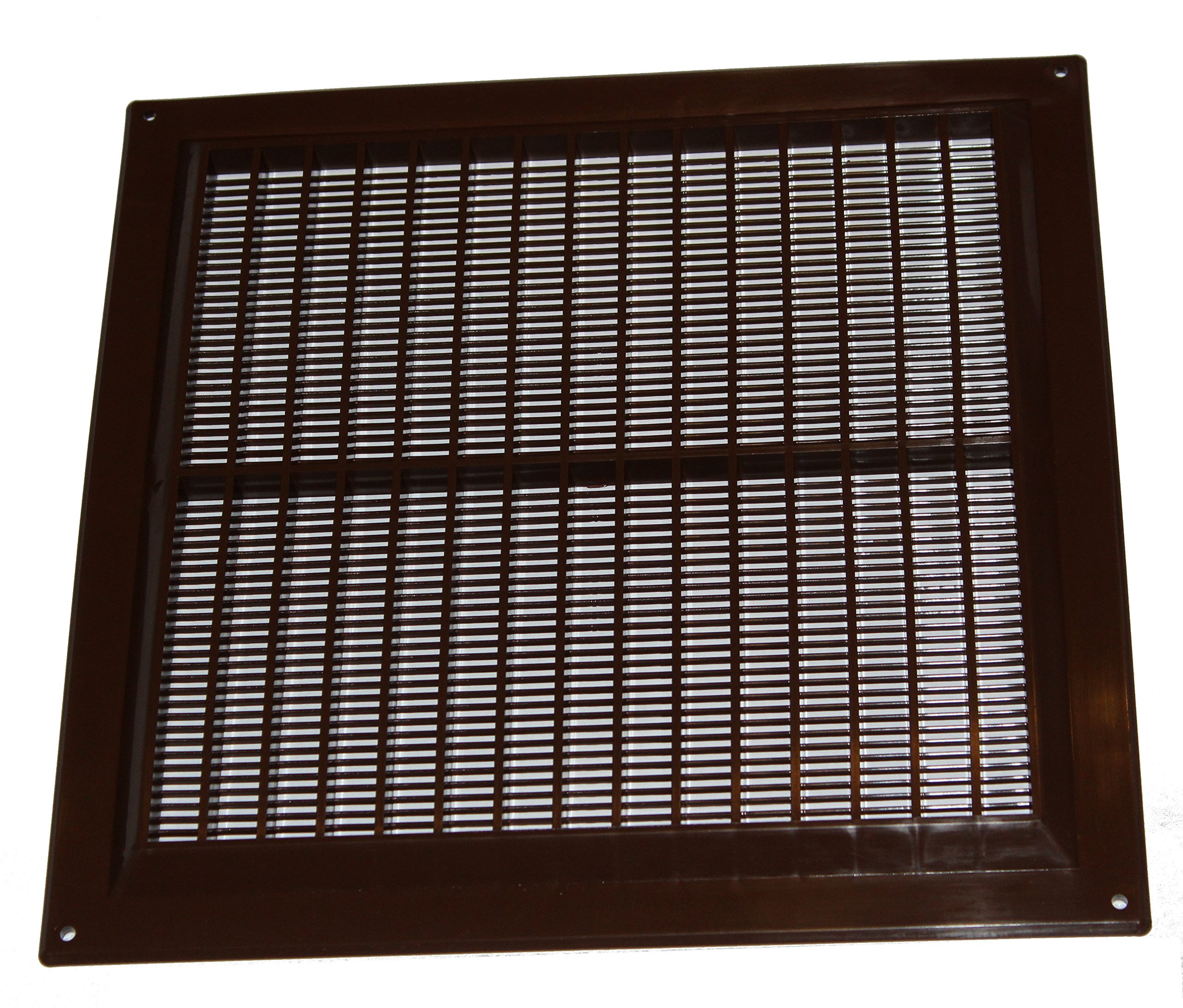 Air Ventilation Plastic Grill Cover 250mm x 250mm/Brown