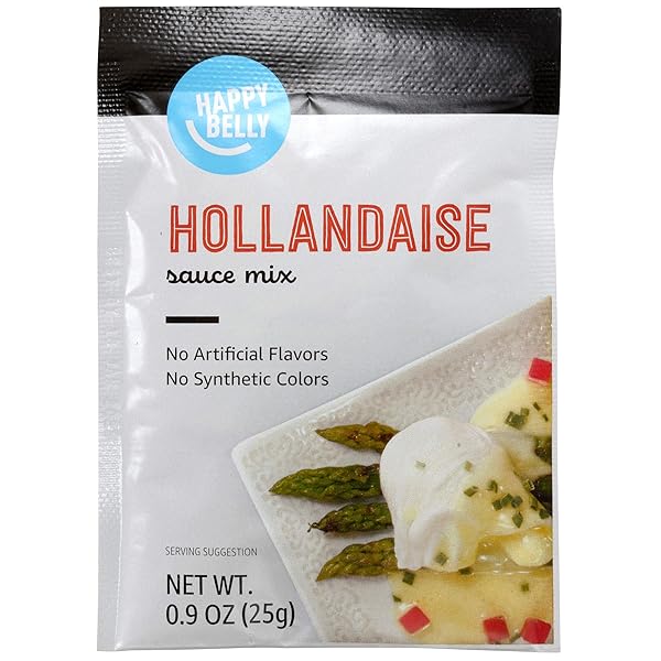 AMAZON BRAND – HAPPY BELLY HOLLANDAISE SAUCE MIX, 0.9 OUNCE (PACK OF 1)