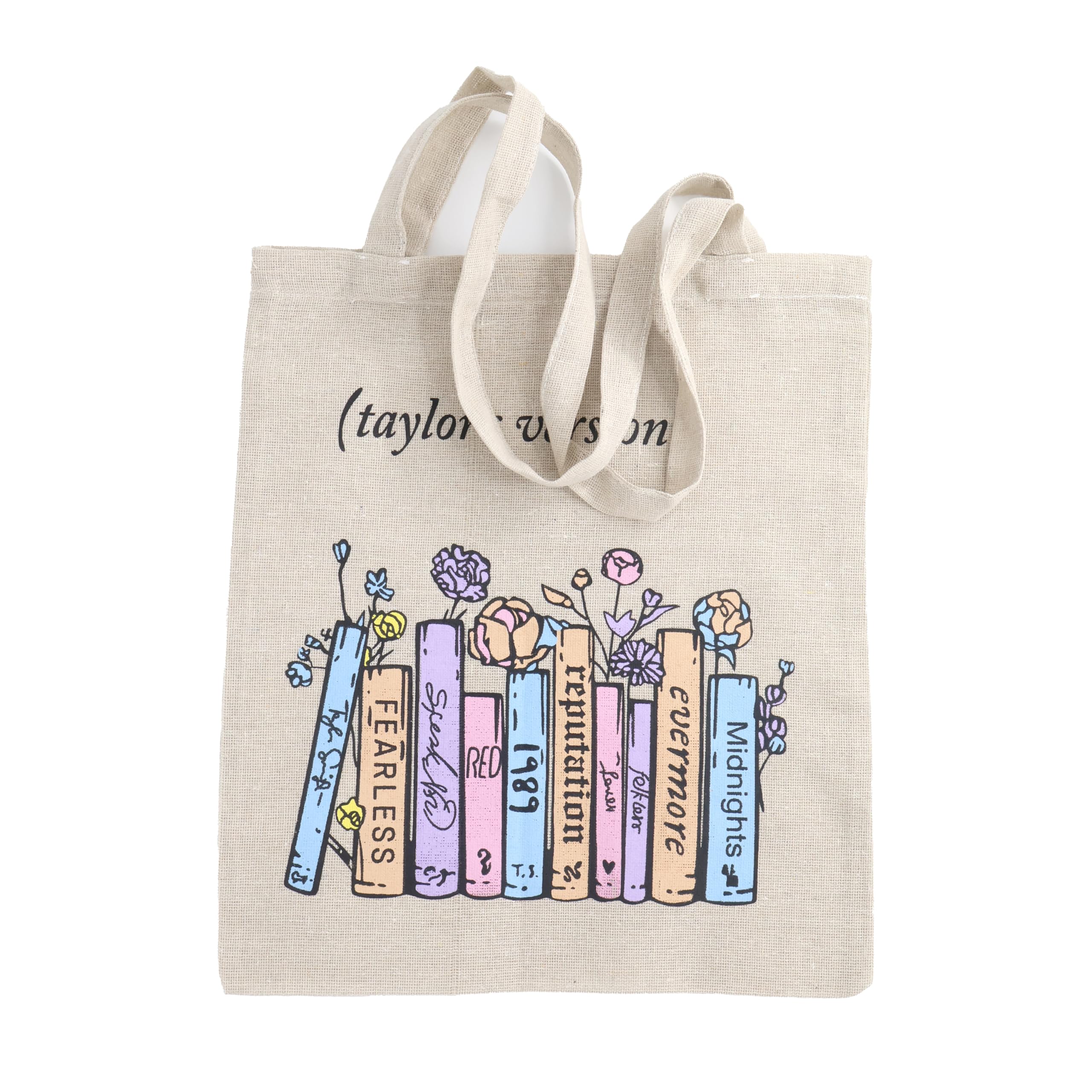 Lang Horn Tote Bag TS Version 16"x14" Gift Souvenir Album Inspired Fans Gifts Music Lovers Reusable Canvas Bags