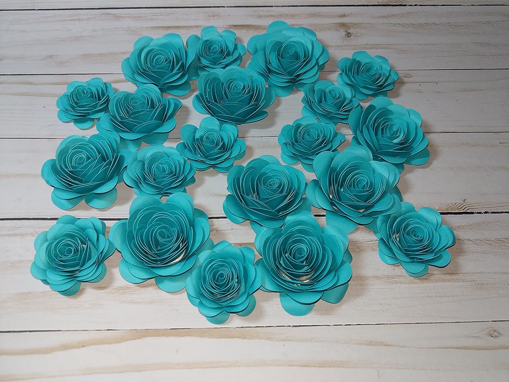 Small Paper Flowers, party favors, baby shower, wedding