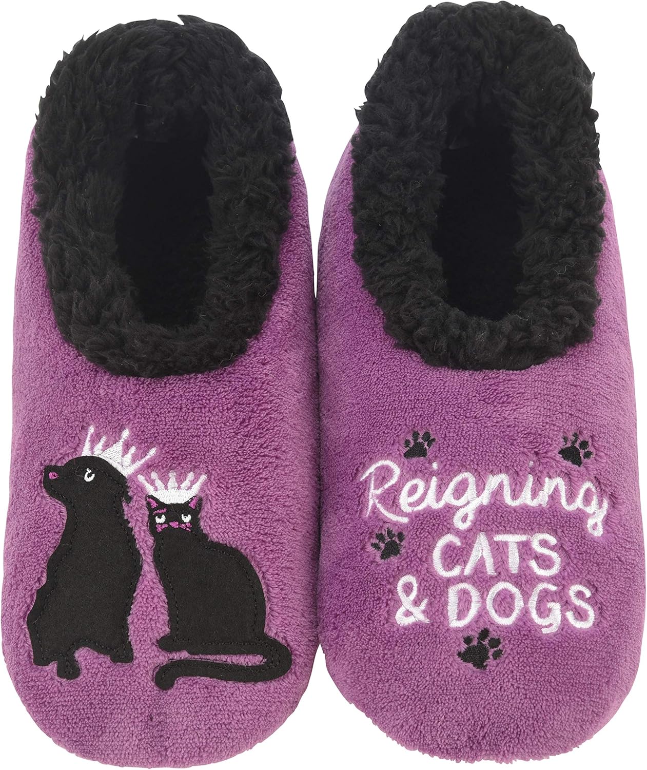 women's slippers with cats on them