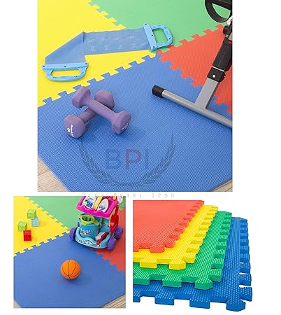 40-teiliges Kinder-Bodenmatte aus weichem EVA-Schaumstoff, Spiel- und Gymnastikmatte, mehrfarbig, jede Fliese (30 x 30 cm)