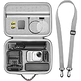 Carrying Case for Insta360 GO Ultra, Large Capacity Nylon Material | DIY Divider Storage Bag, Shockproof Protective Case Travel Carry Case, Organizer for Mount Tripod GO ultra Accessories