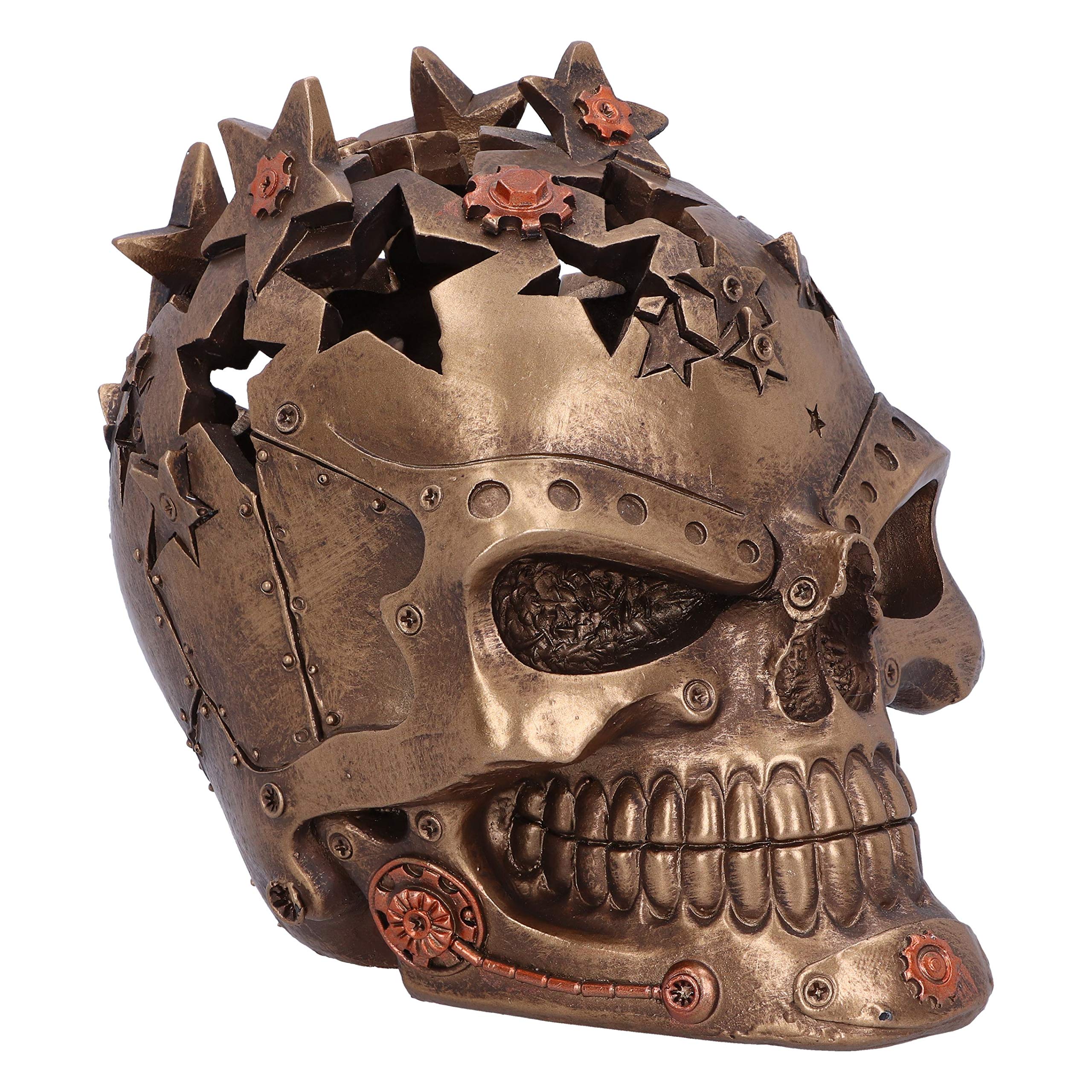 Nemesis Now Orion 13.8cm Bronze Steampunk Star Skull Ornament