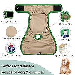Grecle Washable Female Dog Diapers - Premium