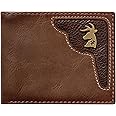 House of Jack Co. Deer Ornament Bifold Wallet for Men and Outdoorsmen, Full Grain Cowhide Leather Wallet, Brown
