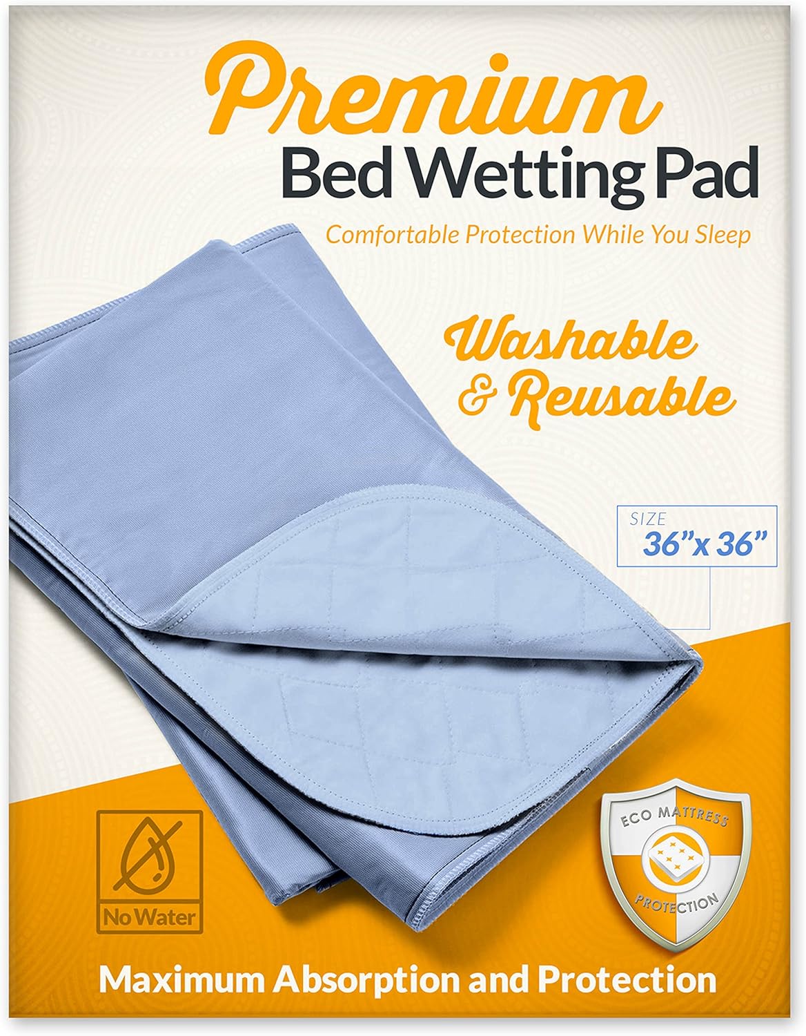Zero Waste Moving Premium 36x36 Washable and Reusable Bed