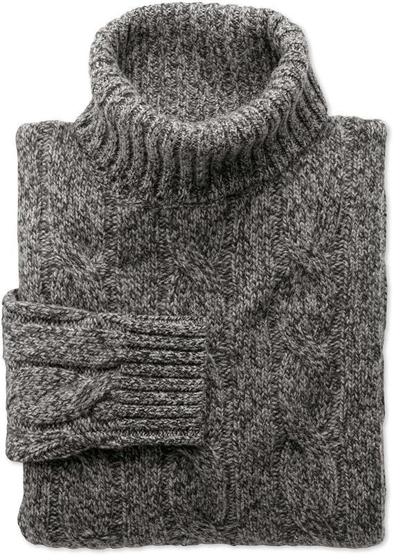 Grey Mouline Roll Neck Wool Jumper Size XXXL by Charles Tyrwhitt: Amazon.co.uk: Clothing