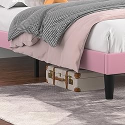 VECELO Queen Size Bed Frame with Upholstered