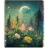 2026-2029 Monthly Planner/Calendar - 3 Year Monthly Planner 2026-2029, Jul.2026 - Jun.2029, 9" x 11", 3 Year Calendar 2026-2027-2028 Monthly Planner with 36-Month Tabs, Inner Pocket - Dreaming Moonlight