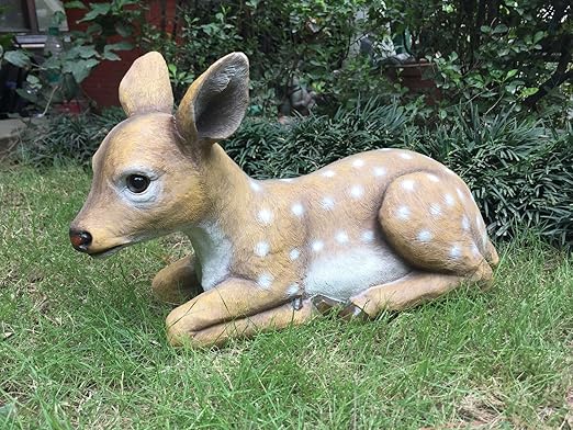 Wonderland Lying Deer Garden Decoration ( Garden Animals Garden Decor, Home Decor )