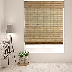 ARLO BLINDS Bamboo Roman Shades, Tuscan, 29" W x